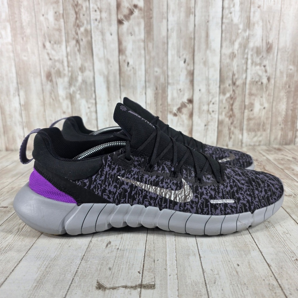 Nike‎ Free RN 50 Men's Running Shoes Black Purple Silver CZ1884 012 US 13